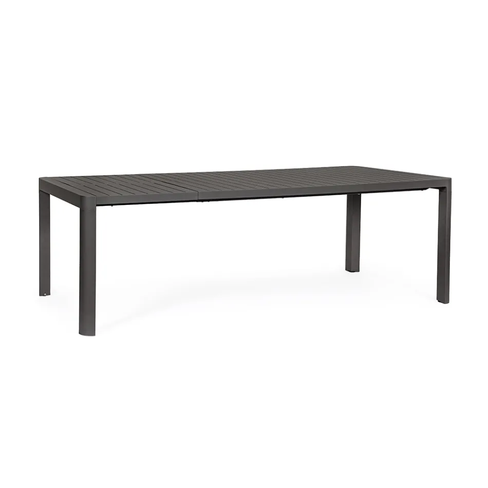 Mesa extensible hasta 240 cm en aluminio pintado en polvo - Pintura Viadurini