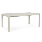 Mesa extensible hasta 240 cm en aluminio pintado en polvo - Pintura Viadurini