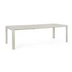 Mesa extensible hasta 240 cm en aluminio pintado en polvo - Pintura Viadurini