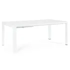 Mesa extensible hasta 240 cm en aluminio pintado en polvo - Pintura Viadurini