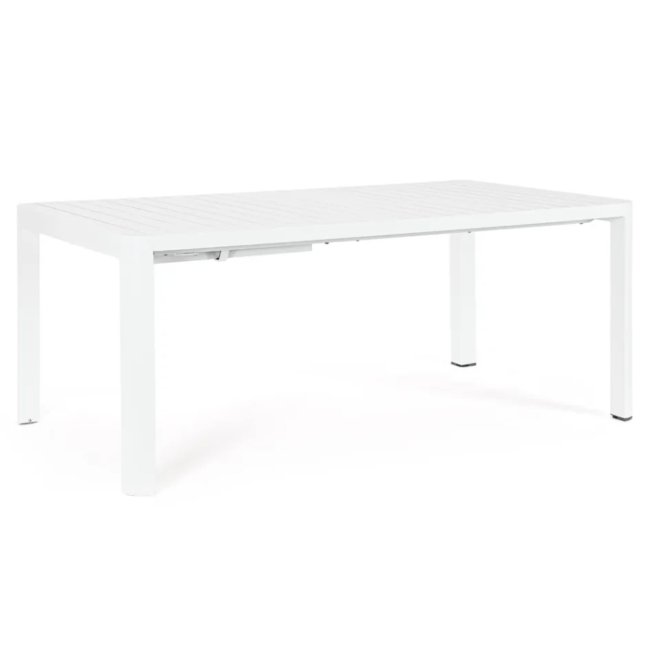 Mesa extensible hasta 240 cm en aluminio pintado en polvo - Pintura Viadurini