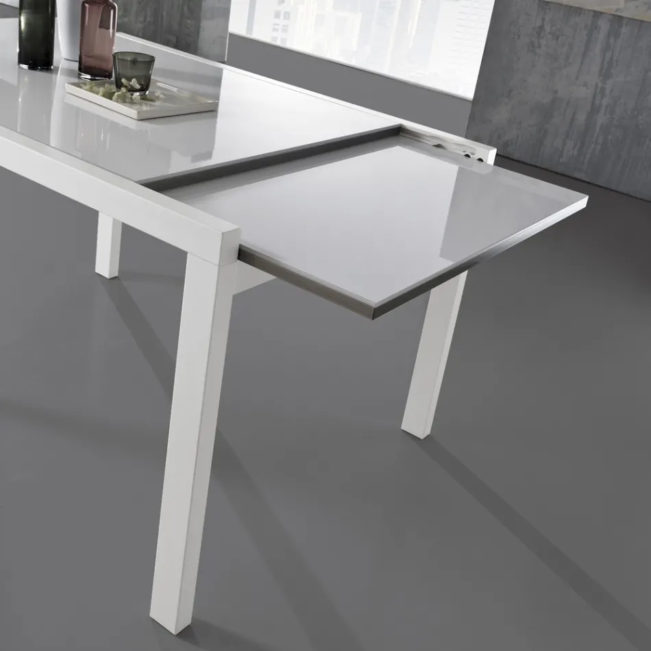 Mesa Extensible hasta 240 cm en Madera Lacada Design Made in Italy - Jacobs Viadurini