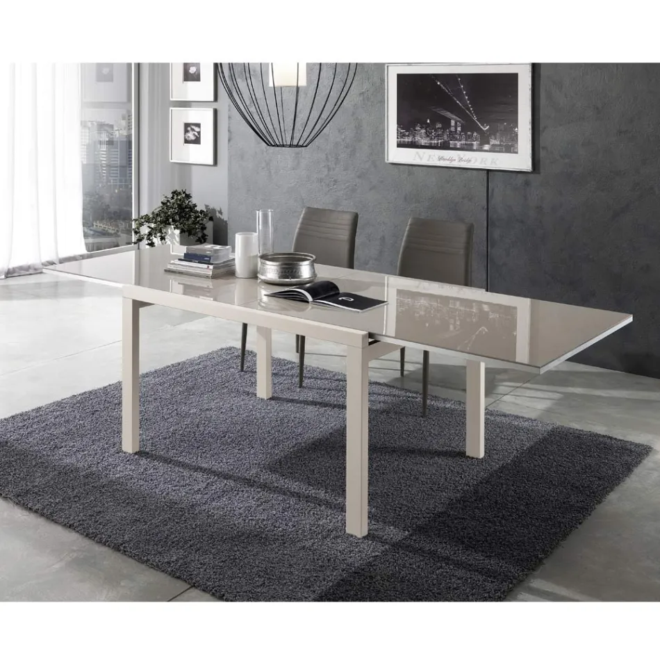 Mesa Extensible hasta 240 cm en Madera Lacada Design Made in Italy - Jacobs Viadurini