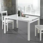Mesa Extensible hasta 240 cm en Madera Lacada Design Made in Italy - Jacobs Viadurini