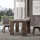 Mesa extensible hasta 246 cm en micropartículas de madera Made in Italy - Árbol Viadurini