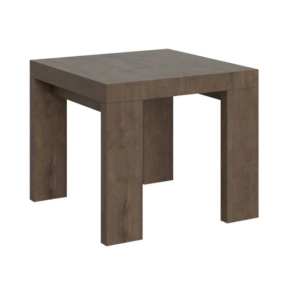 Mesa extensible hasta 246 cm en micropartículas de madera Made in Italy - Árbol Viadurini