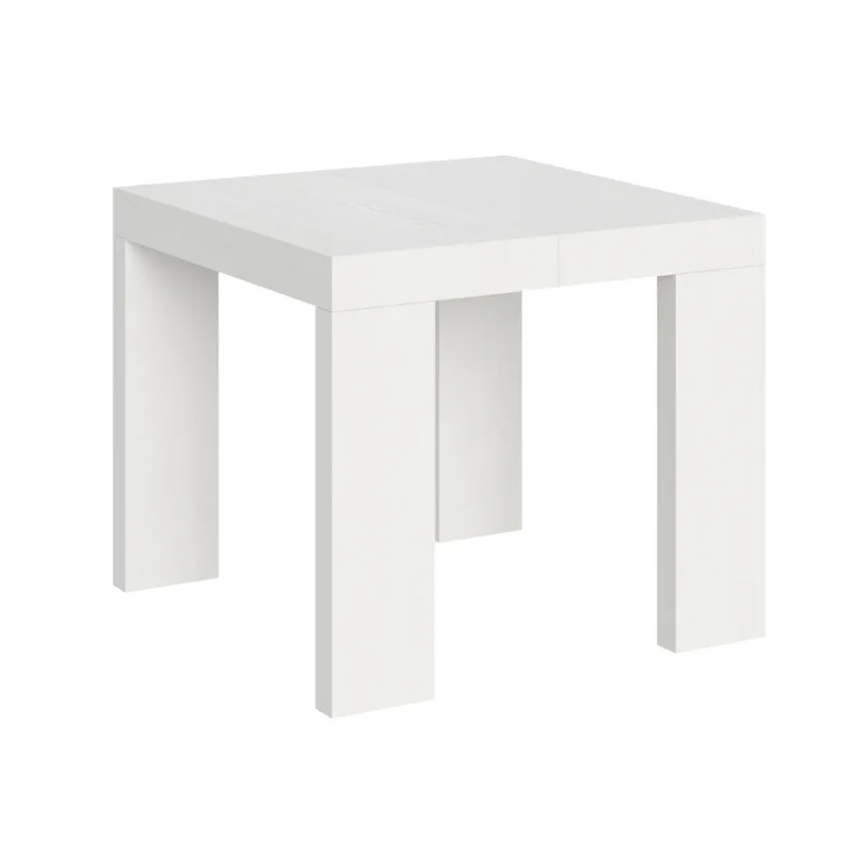 Mesa extensible hasta 246 cm en micropartículas de madera Made in Italy - Árbol Viadurini