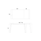 Mesa extensible hasta 265 cm en madera de nogal Canaletto Made in Italy - Orchidea Viadurini