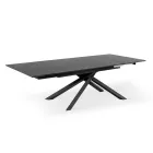 Mesa extensible hasta 270 cm con tapa de HPL y base de aluminio - Buscar Viadurini