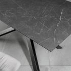 Mesa extensible hasta 270 cm con tapa de HPL y base de aluminio - Buscar Viadurini