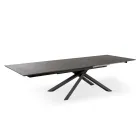 Mesa extensible hasta 270 cm con tapa de HPL y base de aluminio - Buscar Viadurini