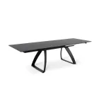 Mesa extensible hasta 270 cm con tapa de HPL y base de aluminio - Villongo Viadurini