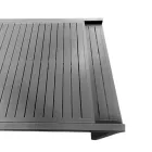 Mesa Extensible 270 cm Exterior con Estructura de Aluminio - Chapa Viadurini