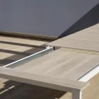 Mesa extensible hasta 276 cm con aluminio efecto madera - Ovara Viadurini