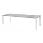 Mesa extensible hasta 276 cm con aluminio efecto madera - Ovara Viadurini