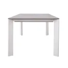 Mesa extensible hasta 276 cm con aluminio efecto madera - Ovara Viadurini