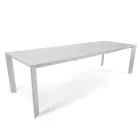 Mesa Extensible 281 cm en Aluminio con Tablero de Lamas - Específica Viadurini