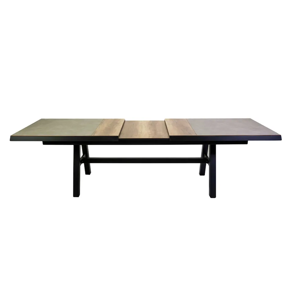 Mesa Extensible 303 cm en Aluminio con Tablero HPL - Righello Viadurini