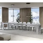 Mesa extensible hasta 440 cm en micropartículas de madera Made in Italy - Árbol Viadurini