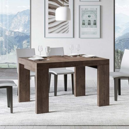Mesa extensible hasta 440 cm en micropartículas de madera Made in Italy - Árbol Viadurini