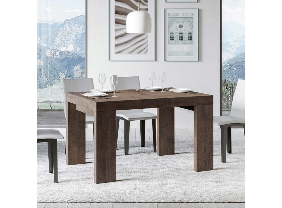 Mesa extensible hasta 440 cm en micropartículas de madera Made in Italy - Árbol Viadurini