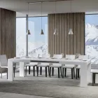 Mesa extensible hasta 440 cm en micropartículas de madera Made in Italy - Árbol Viadurini