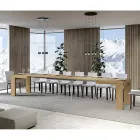 Mesa extensible hasta 440 cm en micropartículas de madera Made in Italy - Árbol Viadurini