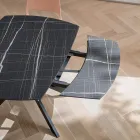 Mesa de barril extensible en HPL estratificado con diferentes acabados - Incontro Viadurini