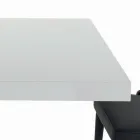 Mesa Extensible con Apertura Central y Borde Abatible Made in Italy - Dálmata Viadurini