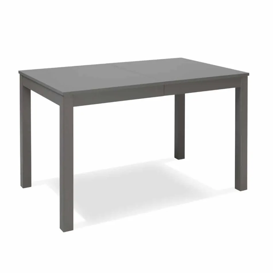 Mesa extensible con patas en madera de haya, L130 / 210xP80cm, Denisio Viadurini