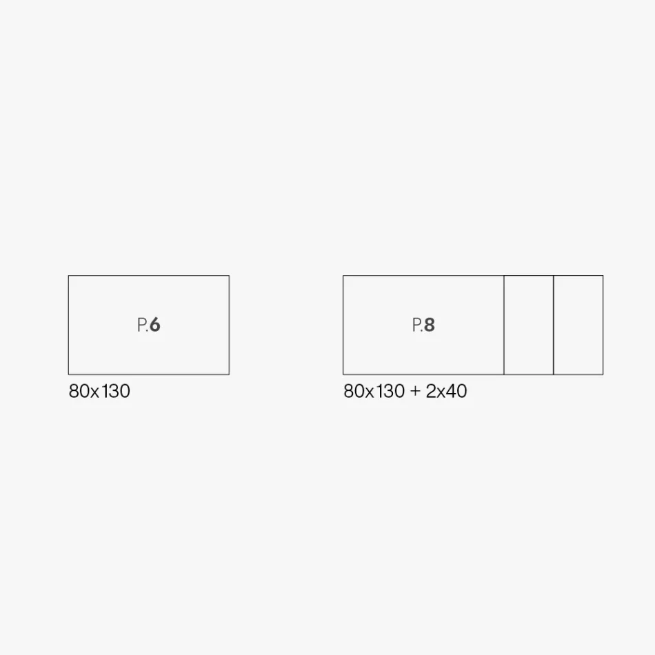 Mesa Extensible con Patas de Metal Blanco y Tapa de Melamina - Shaila Viadurini