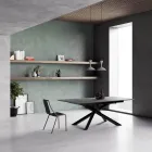 Mesa Extensible con Patas S70 Made in Italy - Sagi Viadurini