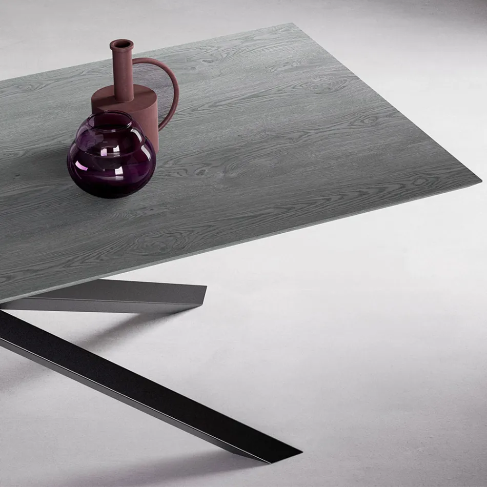 Mesa Extensible con Patas S70 Made in Italy - Sagi Viadurini