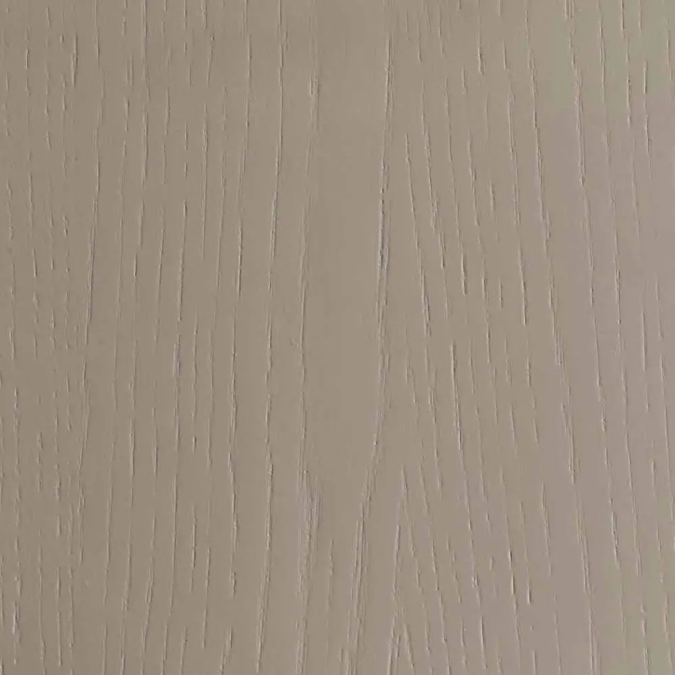 Mesa extensible con tapa de madera de nogal Tanganika y patas de metal - Ketla Viadurini