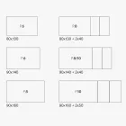 Mesa Extensible con Tapa de Melamina y Base de Metal - Ariel Viadurini