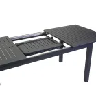 Mesa de jardín extensible de aluminio con tablero de listones - Passport Viadurini