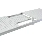 Mesa de jardín extensible de aluminio con tablero de listones - Passport Viadurini
