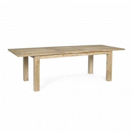 Mesa de jardín extensible de madera 8 personas Diseño Homemotion - Gismondo Viadurini