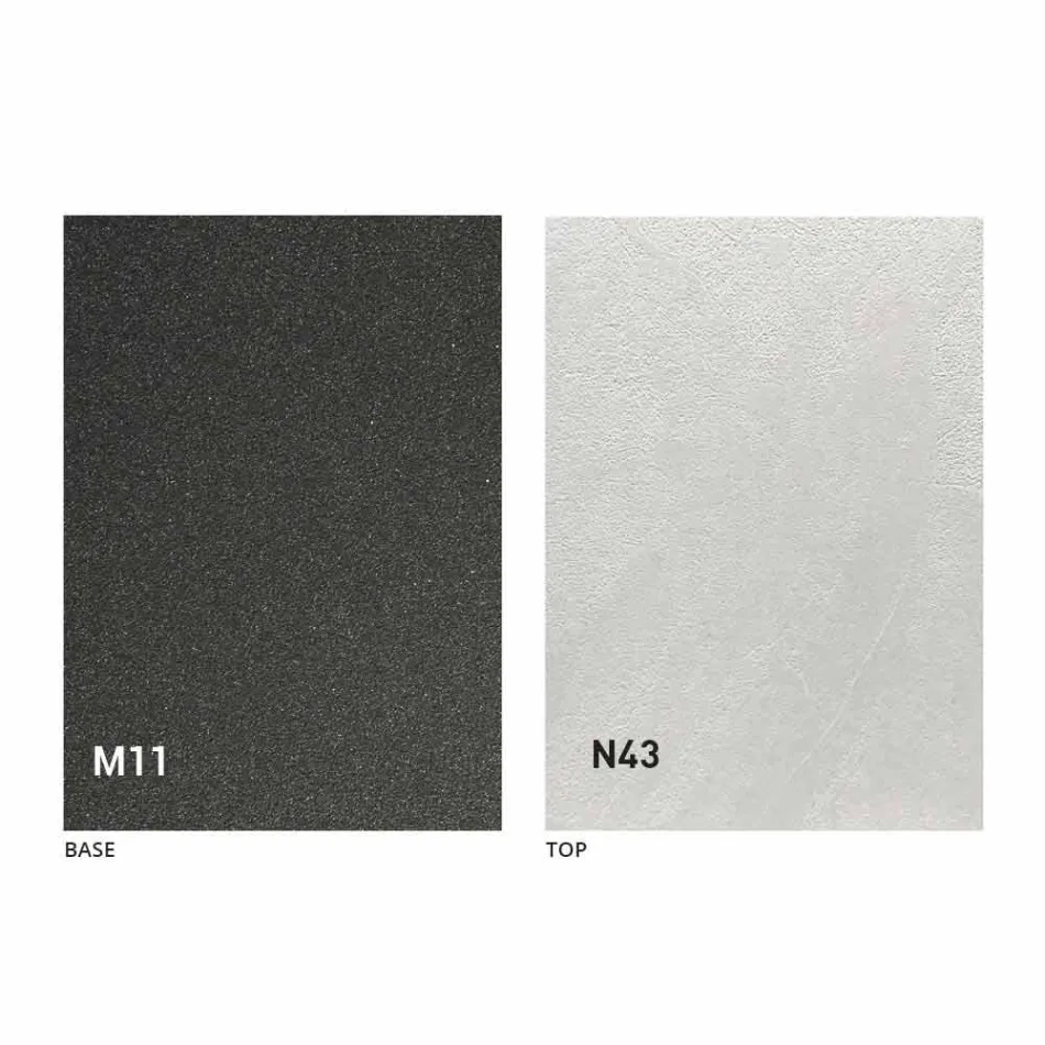 Mesa de comedor extensible en madera y metal hasta 280 cm - Gallotto Viadurini