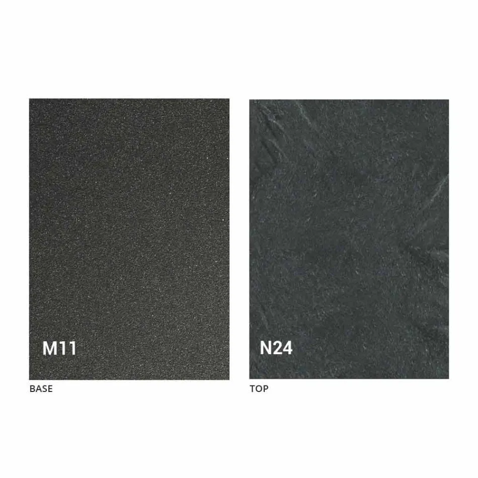 Mesa de comedor extensible en madera y metal hasta 280 cm - Gallotto Viadurini