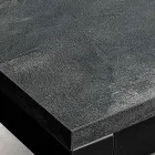 Mesa de salón extensible con tapa de melamina y patas de metal - Shaila Viadurini