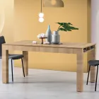Mesa de salón extensible en melamina Made in Italy - Ondine Viadurini