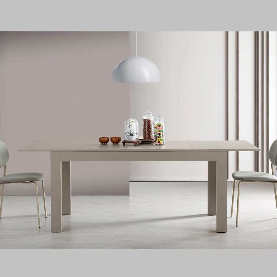 Mesa de salón extensible en melamina Made in Italy - Ondine Viadurini