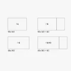 Mesa de salón extensible en melamina Made in Italy - Ondine Viadurini