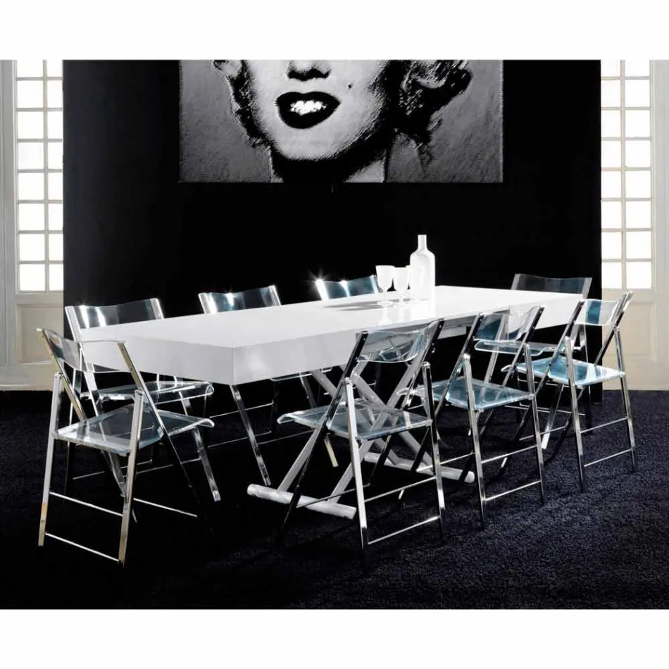 Mesa extensible Gilmore de mesa de centro a mesa de comedor Viadurini