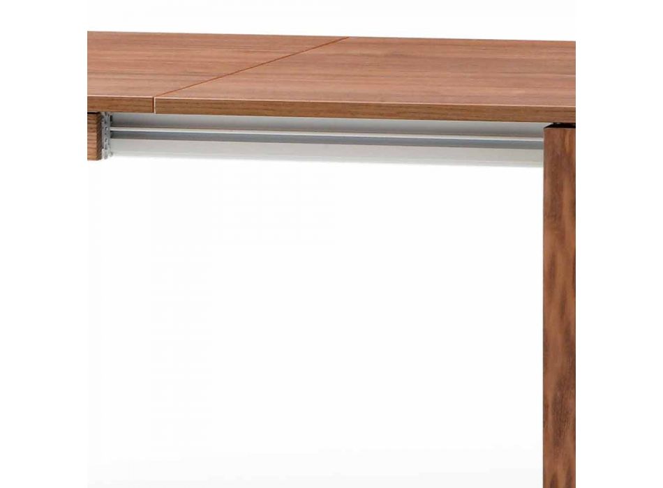 Mesa de diseño extensible con base de madera de fresno, Medicina Viadurini