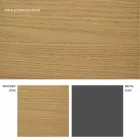 Mesa extensible de diseño con sobre de roble Daryl, made in Italy Viadurini