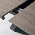 Mesa de diseño extensible en madera de roble fabricada en Italia Zerba Viadurini