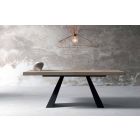 Mesa de diseño extensible en madera de roble fabricada en Italia Zerba Viadurini