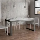 Mesa Extensible de Diseño Moderno en Madera Melamina - Badesi Viadurini